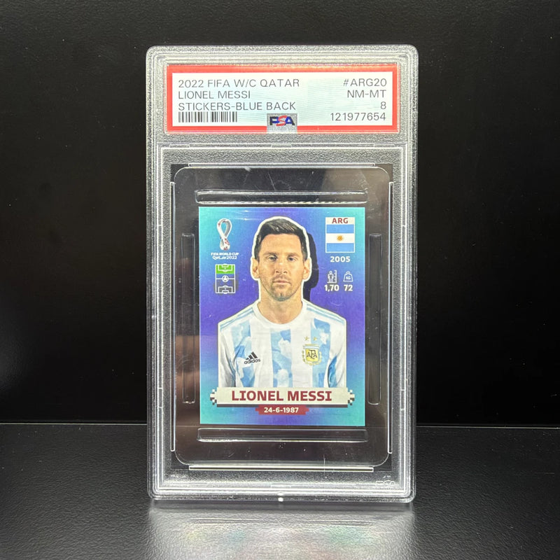 Lionel Messi WC 22 Sticker Blue Back