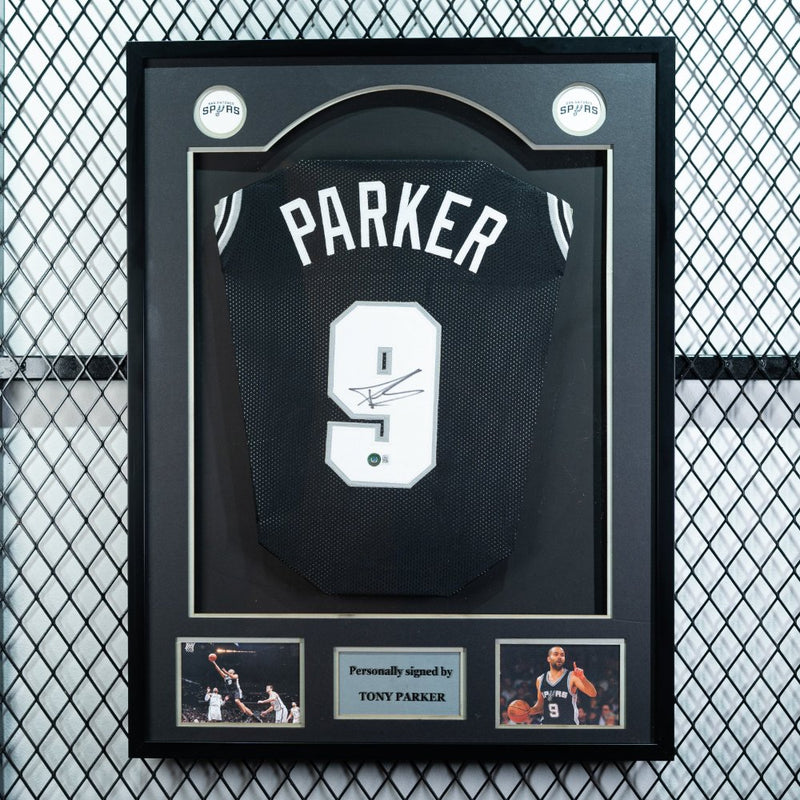 Tony Parker Signed Spurs Jersey