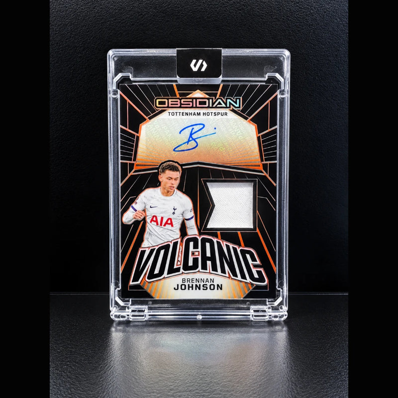 2023-24 Panini Obsidian Brennan Johnson Volcanic Jersey Auto /199