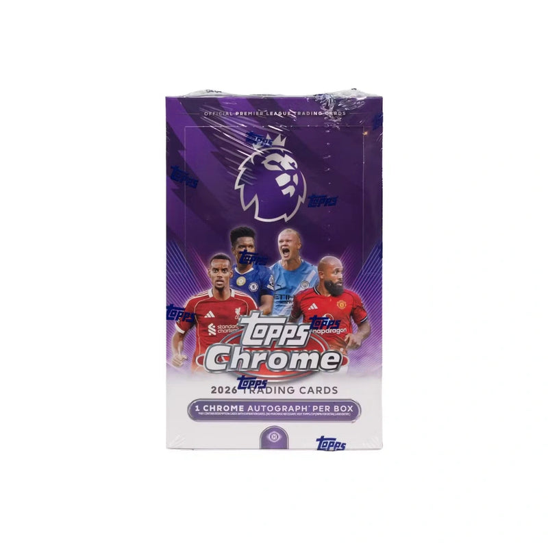 2026 Topps Chrome Premier League EPL Soccer Hobby Box