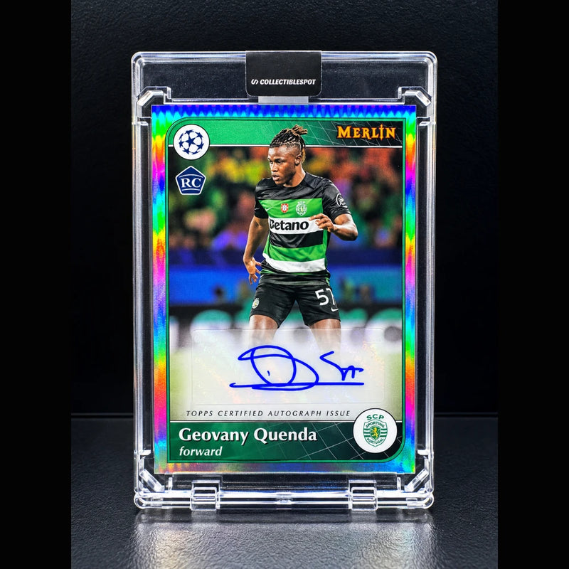 2024-25 Topps Merlin UEFA UCC Geovany Quenda RC Auto