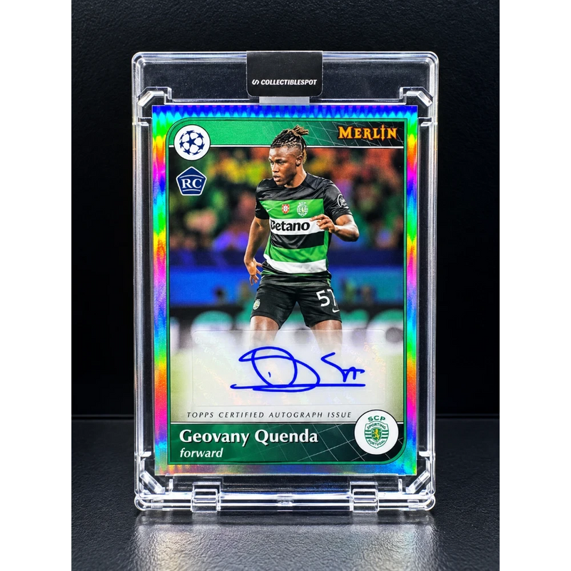2024-25 Topps Merlin UEFA UCC Geovany Quenda RC Auto