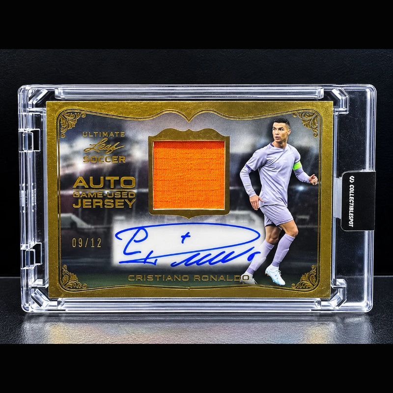 2022 Leaf Ultimate Soccer Cristiano Ronaldo Game-used jersey Auto /12