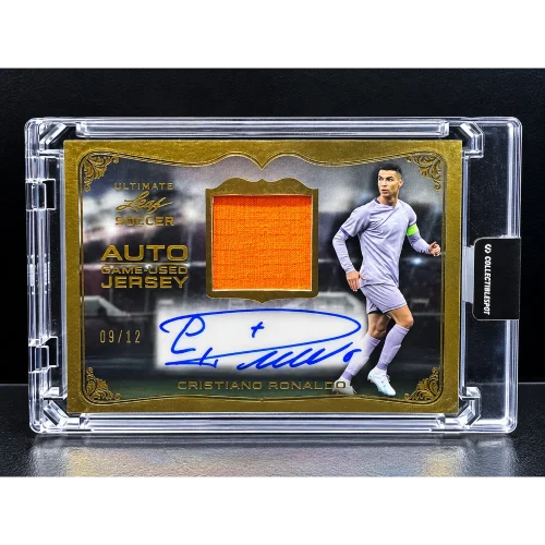 2022 Leaf Ultimate Soccer Cristiano Ronaldo Game-used jersey Auto /12
