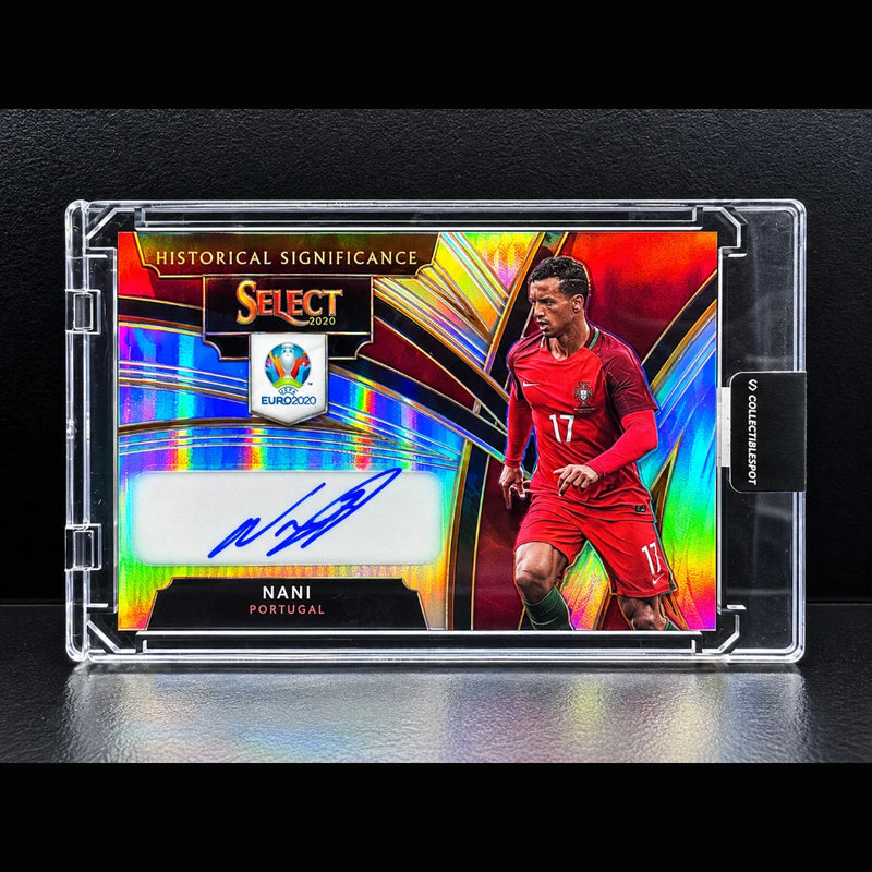 2020 Panini Select UEFA Euro Preview Historical Significance Auto Nani
