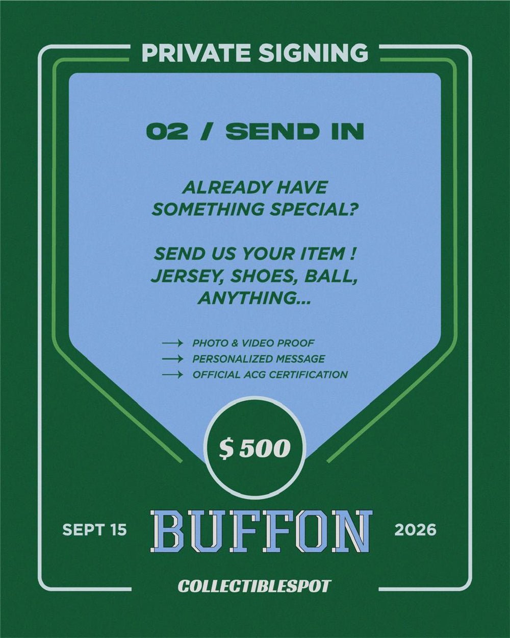 Gianluigi Buffon – Send Your Item