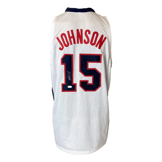 Magic Johnson Signed USA Jersey - CollectibleSpot
