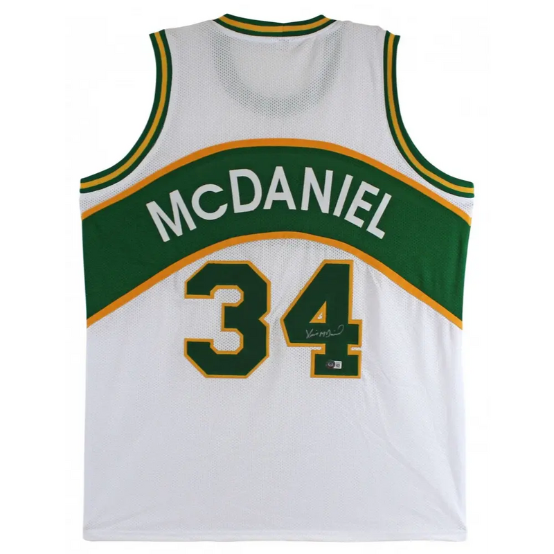 Xavier McDaniel Signed Seattle SuperSonics Jersey