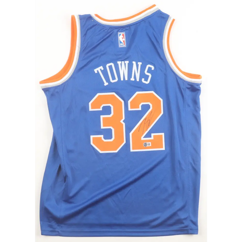 Karl-Anthony Towns Signed New York Knicks Jersey