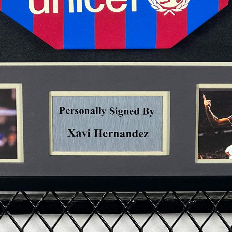 Xavi Hernandez Signed Barcelona Jersey