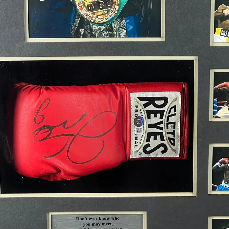 Floyd Mayweather Jr Signed Glove Framed