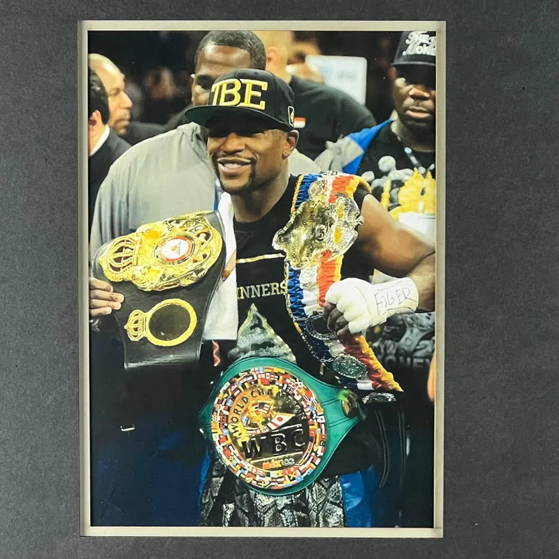 Floyd Mayweather Jr Signed Glove Framed