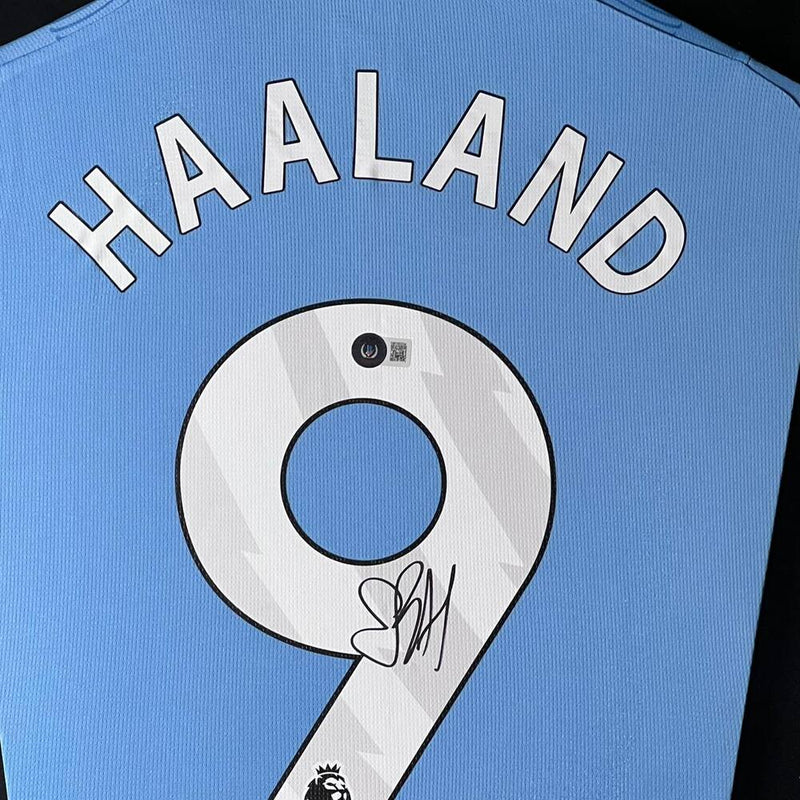 Erling Haaland Signed Manchester City Jersey