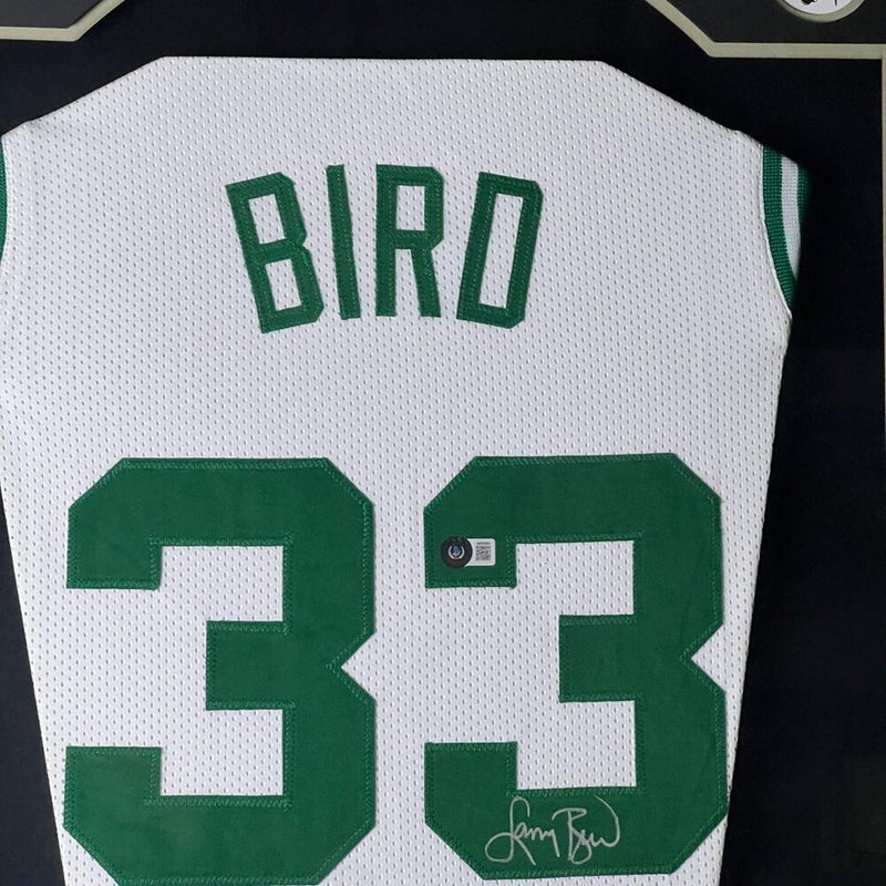 Larry Bird Signed Celtics Jersey