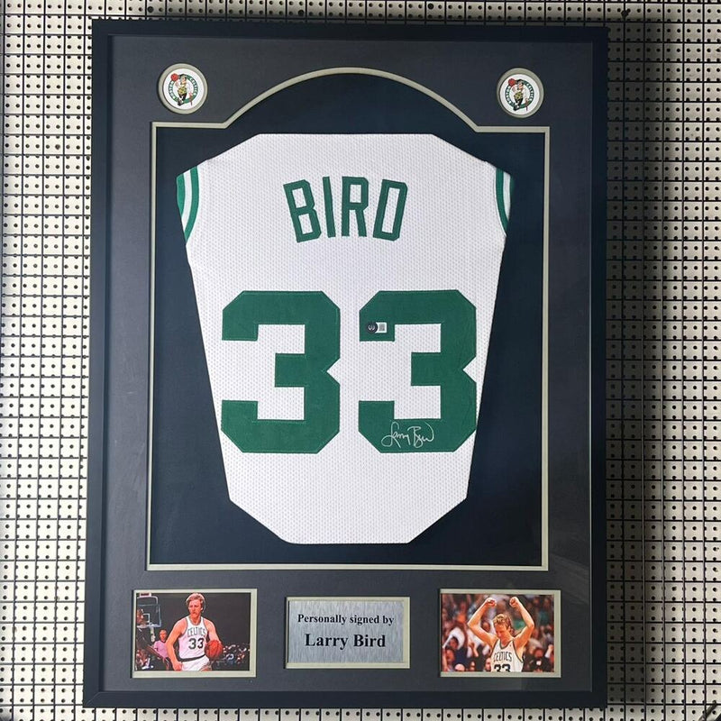 Larry Bird Signed Celtics Jersey