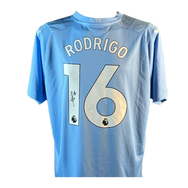 Rodri Signed Manchester City Jersey