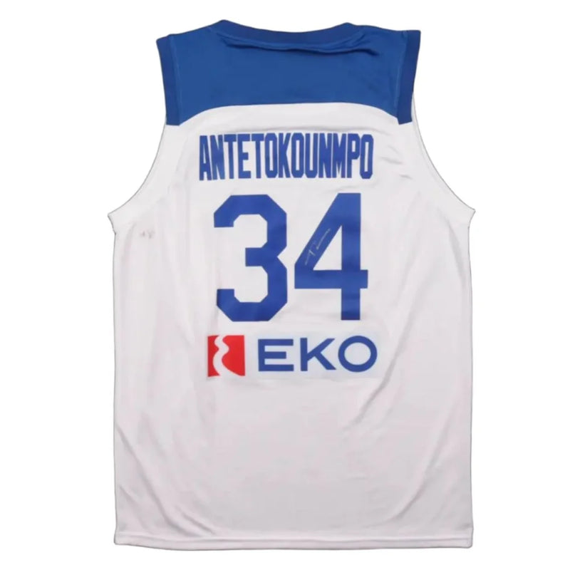 Giannis Antetokounmpo Signed Greece Jersey