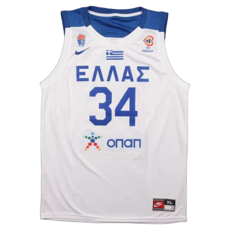 Giannis Antetokounmpo Signed Greece Jersey