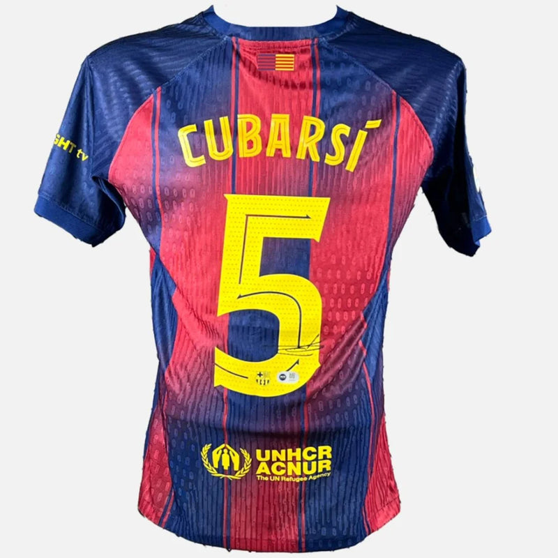 Pau Cubarsi Signed Barcelona Jersey