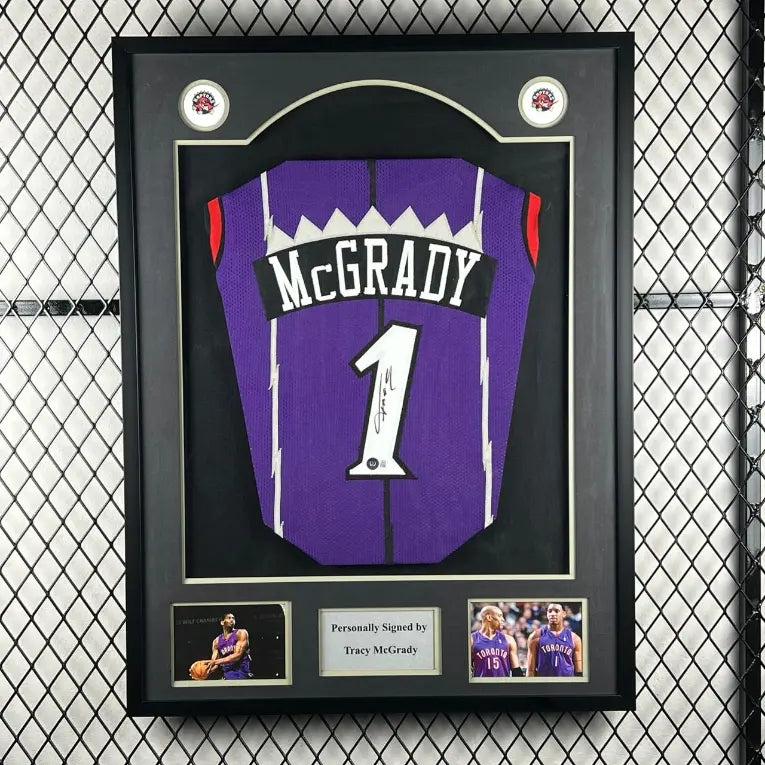 Tracy McGrady Signed Raptors Jersey