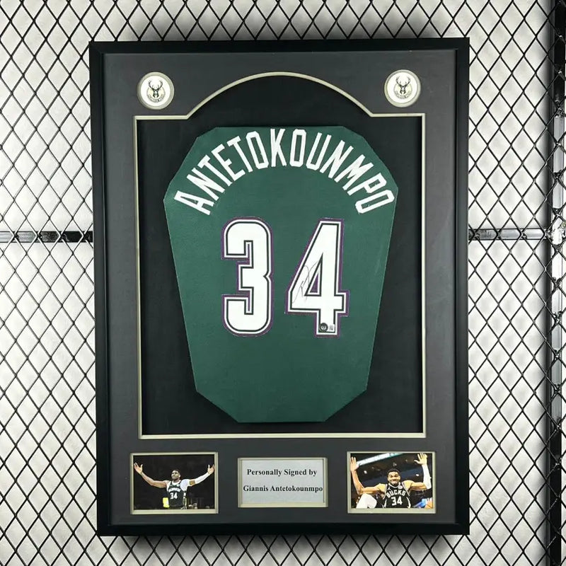 Giannis Antetokounmpo Signed Milwaukee Bucks Jersey