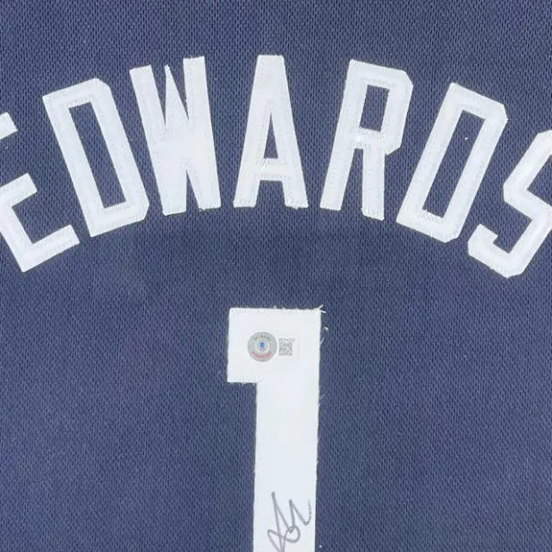 Anthony Edwards Signed Minnesota Timberwolves Jersey