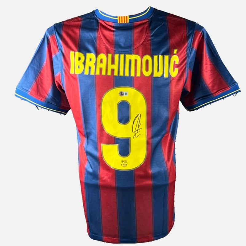 Zlatan Ibrahimovic Signed Barcelona FC Jersey