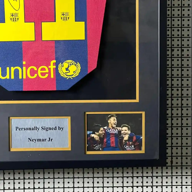 Neymar Signed FC Barcelona Jersey