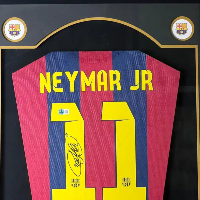 Neymar Signed FC Barcelona Jersey