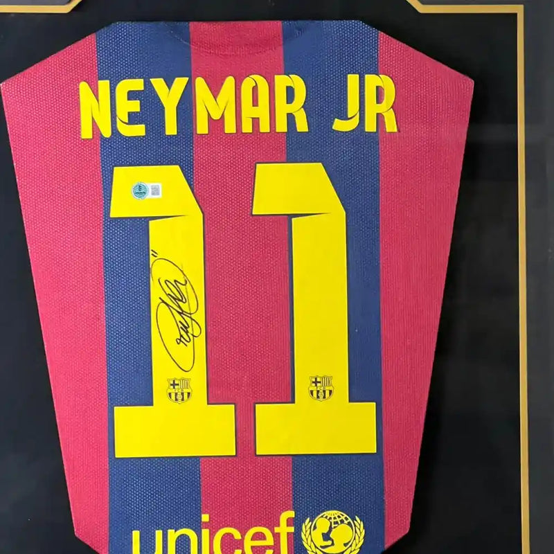 Neymar Signed FC Barcelona Jersey