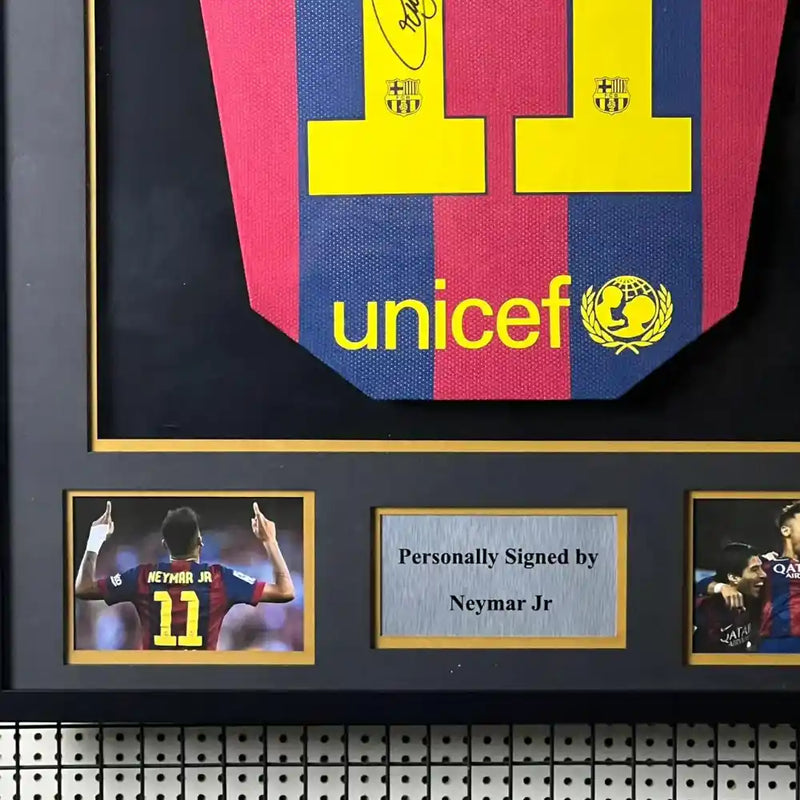 Neymar Signed FC Barcelona Jersey