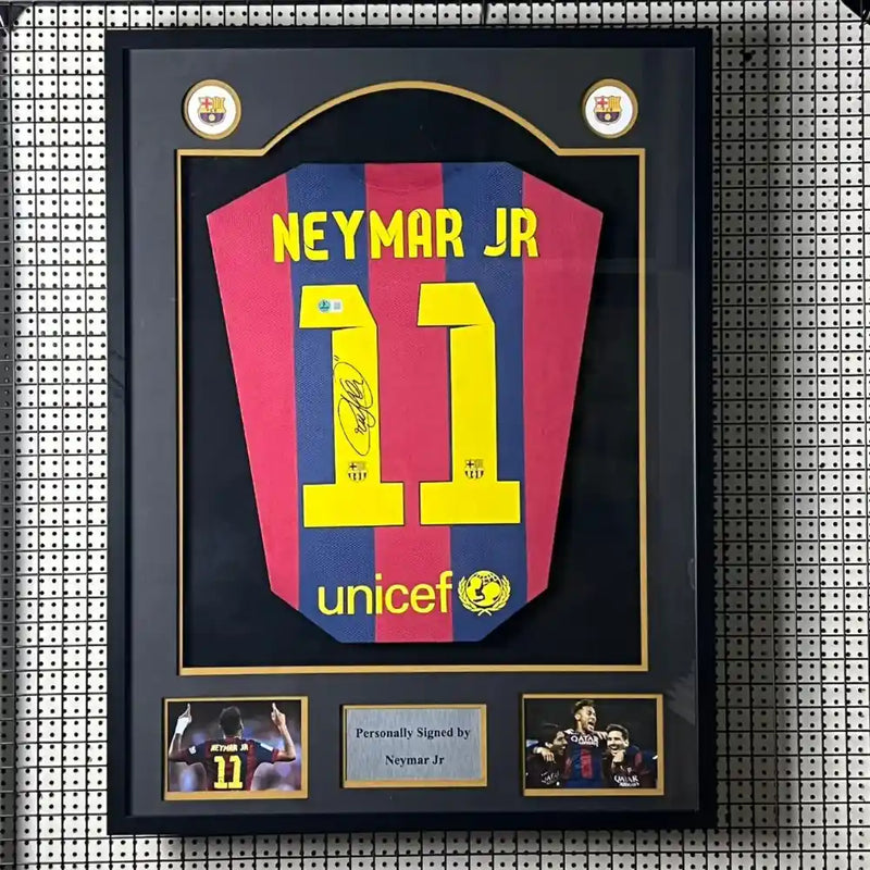 Neymar Signed FC Barcelona Jersey