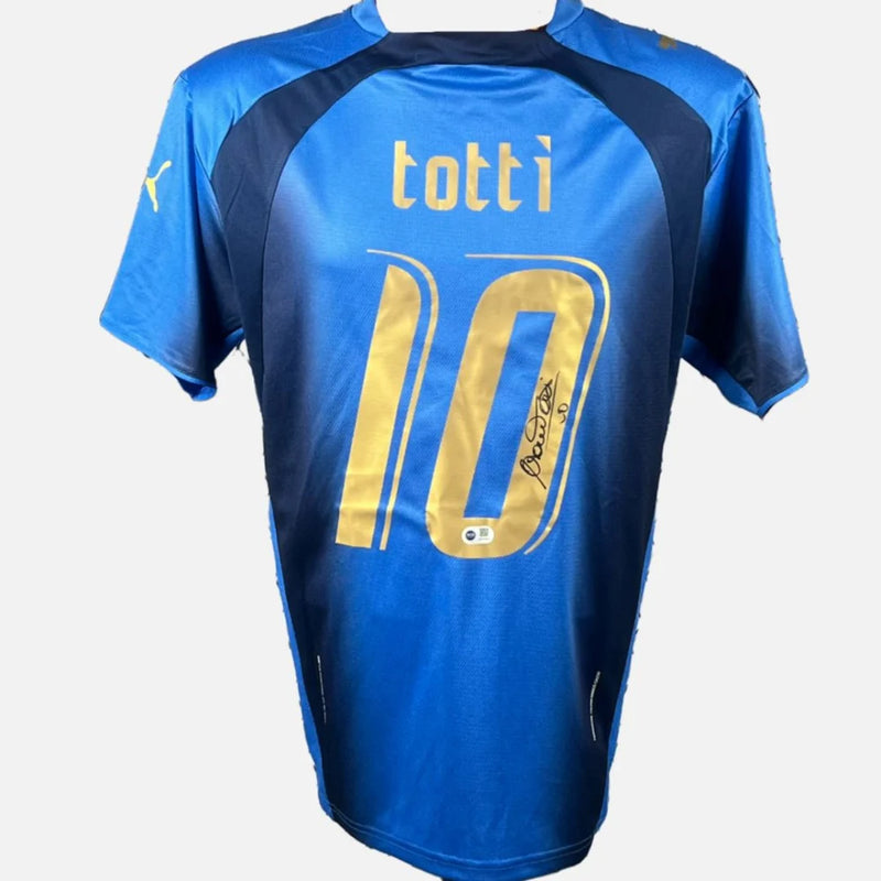 Francesco Totti Signed Italy 2006 World Cup Jersey