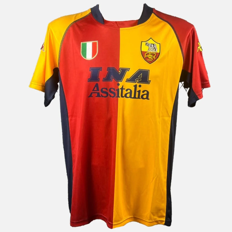 Francesco Totti Signed AS Roma 2001 - 2002 Champions League Jersey