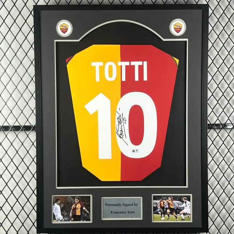 Francesco Totti Signed AS Roma 2001 - 2002 Champions League Jersey