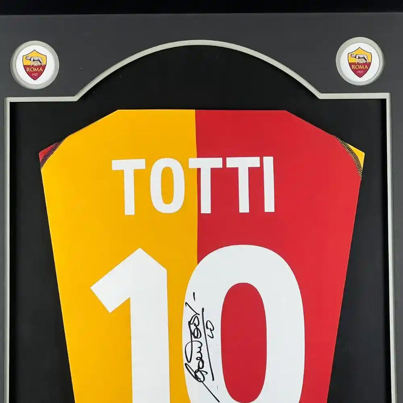 Francesco Totti Signed AS Roma 2001 - 2002 Champions League Jersey