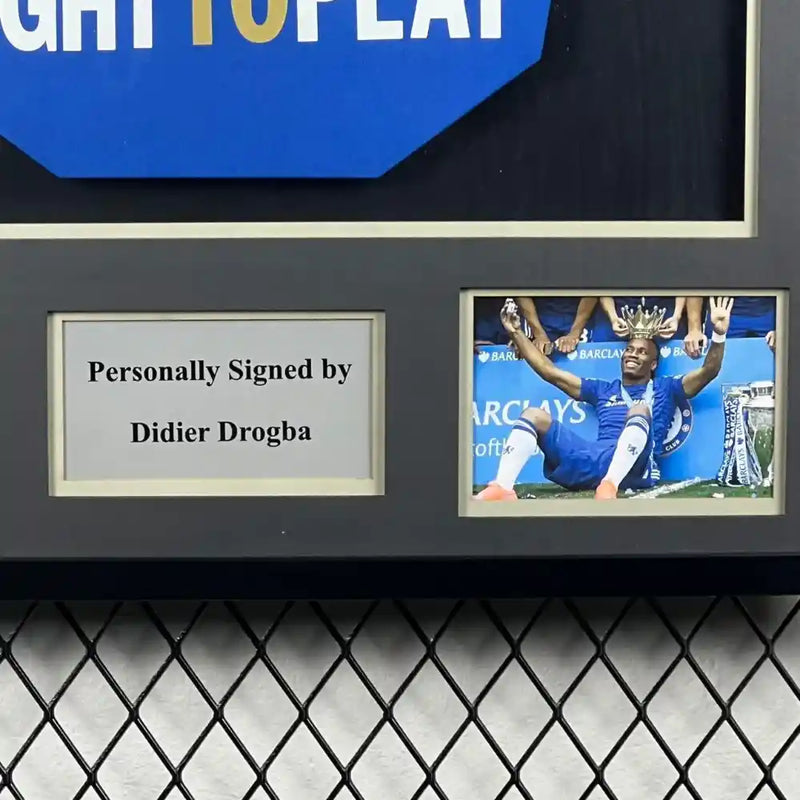 Didier Drogba Signed Chelsea 2011-2012 Framed Jersey