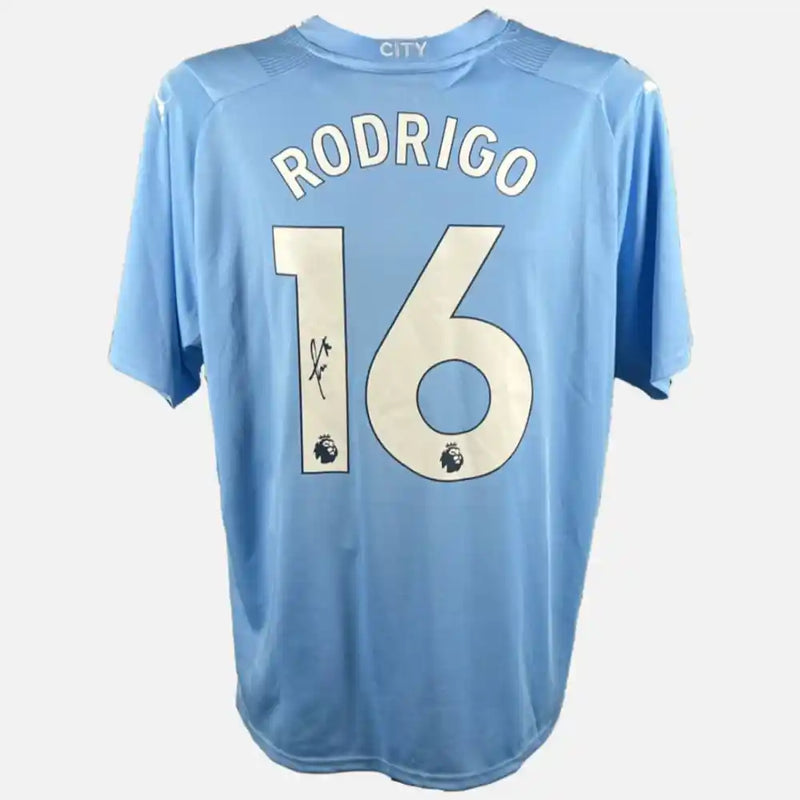 Rodri Signed Manchester City Jersey