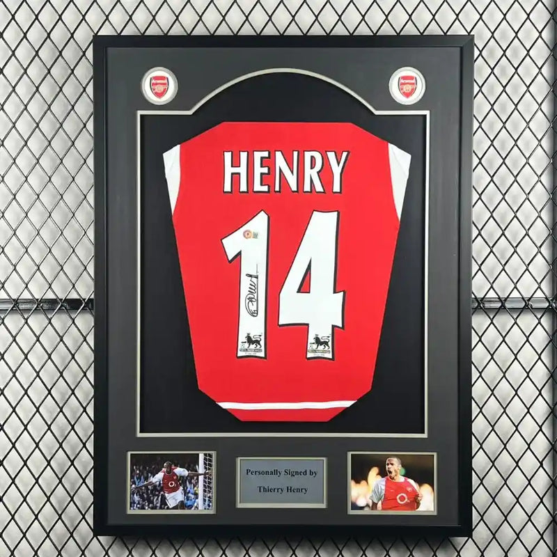 Thierry Henry Signed Arsenal Jersey