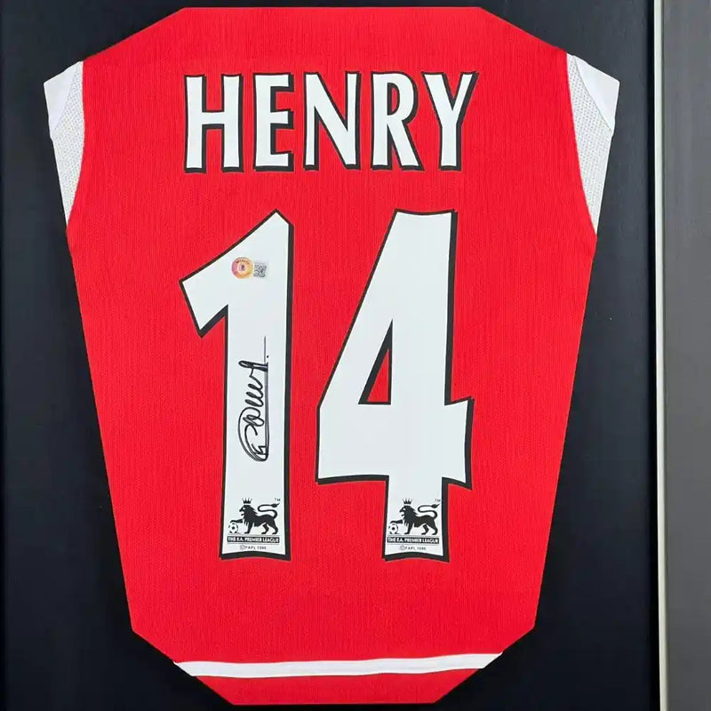 Thierry Henry Signed Arsenal Jersey