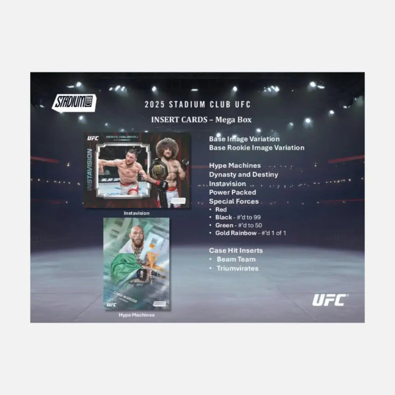 PRE-ORDER 2025 Topps Stadium Club UFC Mega Box