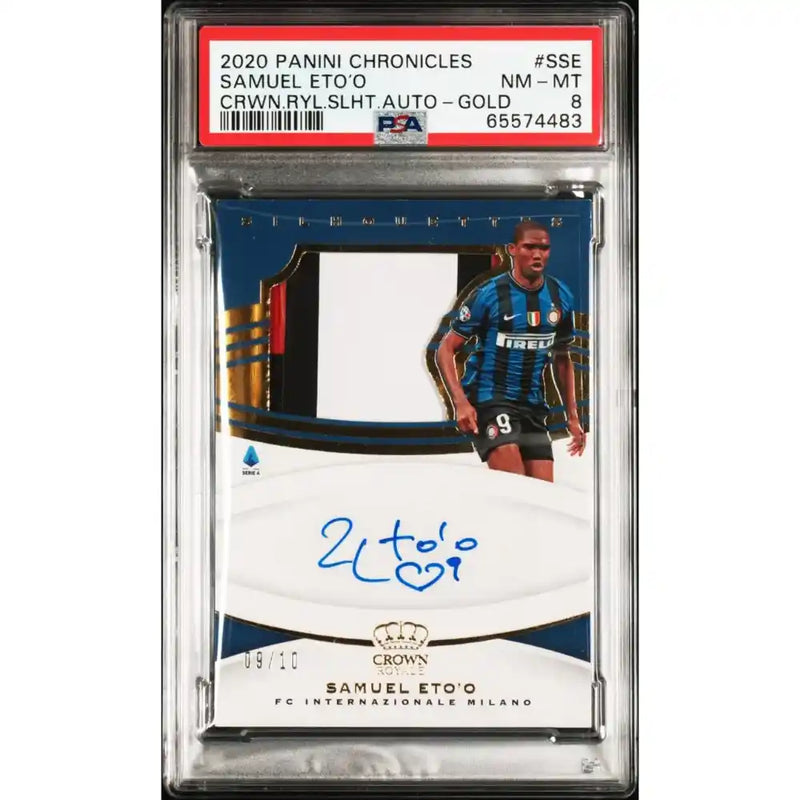 Samuel Eto'o PSA 8 Auto #9/10 - Jersey Number