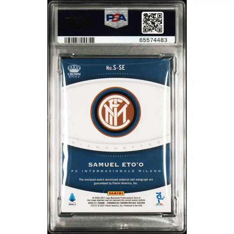Samuel Eto'o PSA 8 Auto #9/10 - Jersey Number