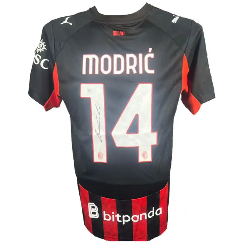 Luka Modrić Signed AC Milan Jersey