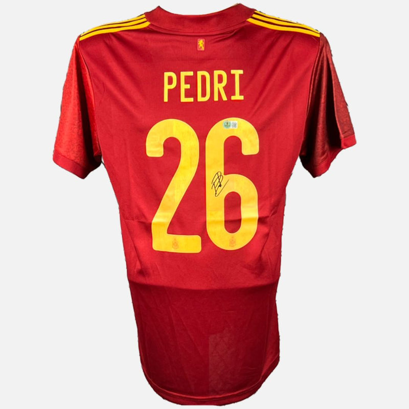 Pedri Signed Spain Jersey