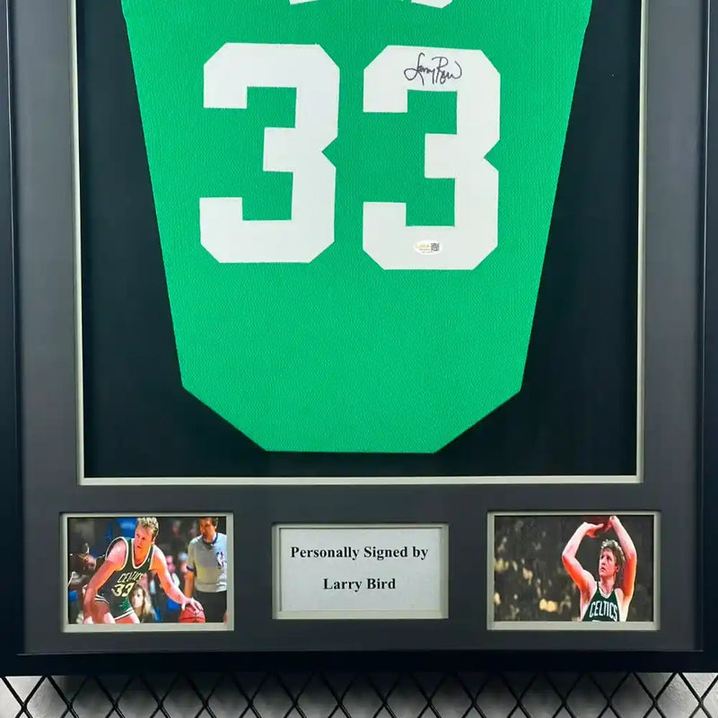 Larry Bird Signed Celtics Jersey
