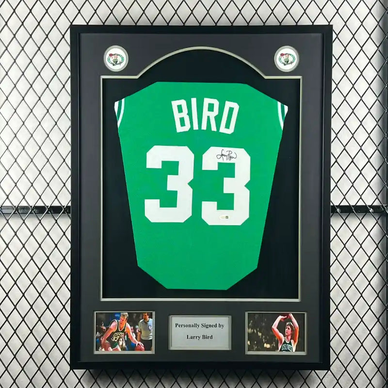 Larry Bird Signed Celtics Jersey