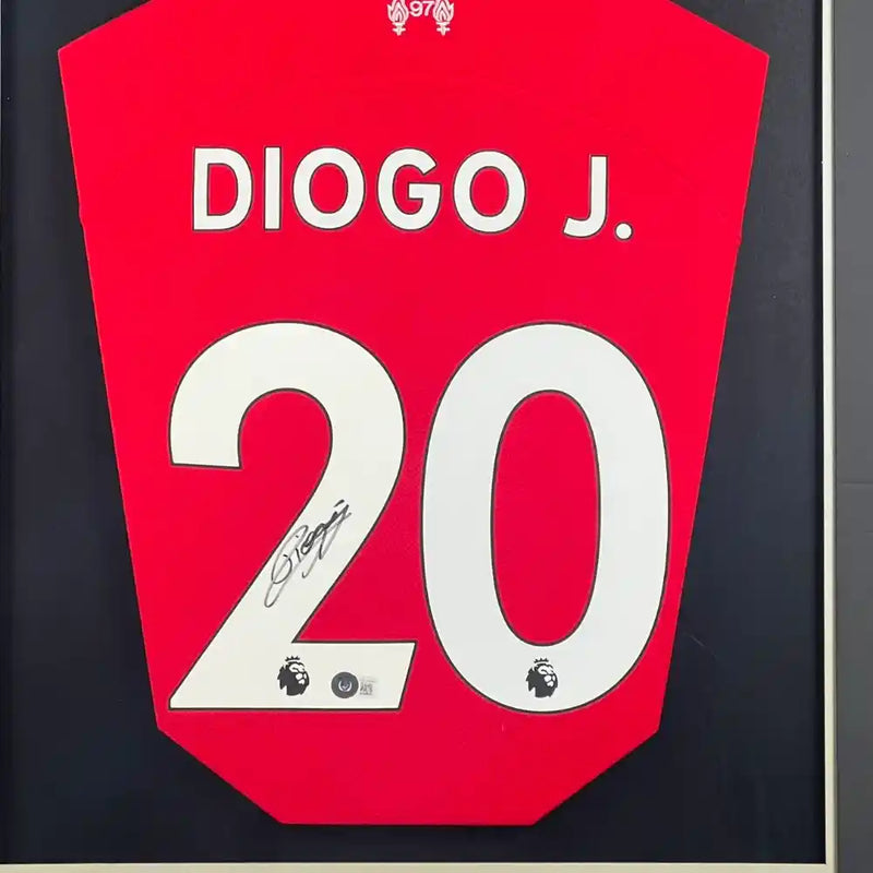 Diogo Jota Signed Liverpool Jersey