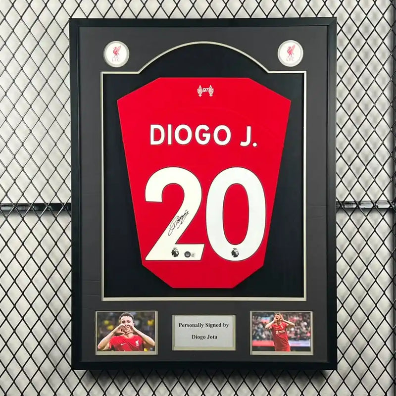 Diogo Jota Signed Liverpool Jersey