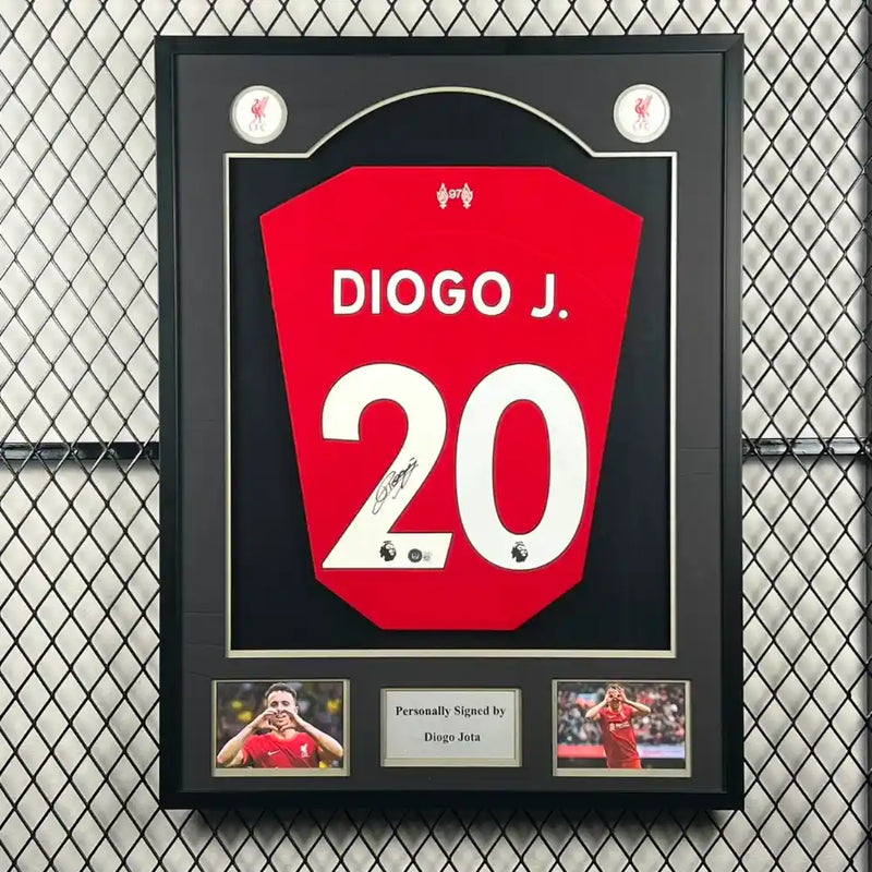 Diogo Jota Signed Liverpool Jersey